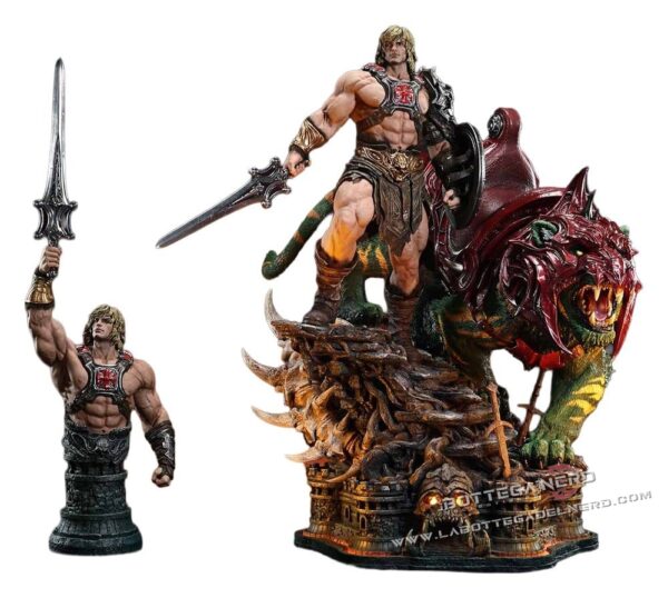 Masters of the Universe - Statue 1/4 He-Man & Battle Cat Ultimate 86cm