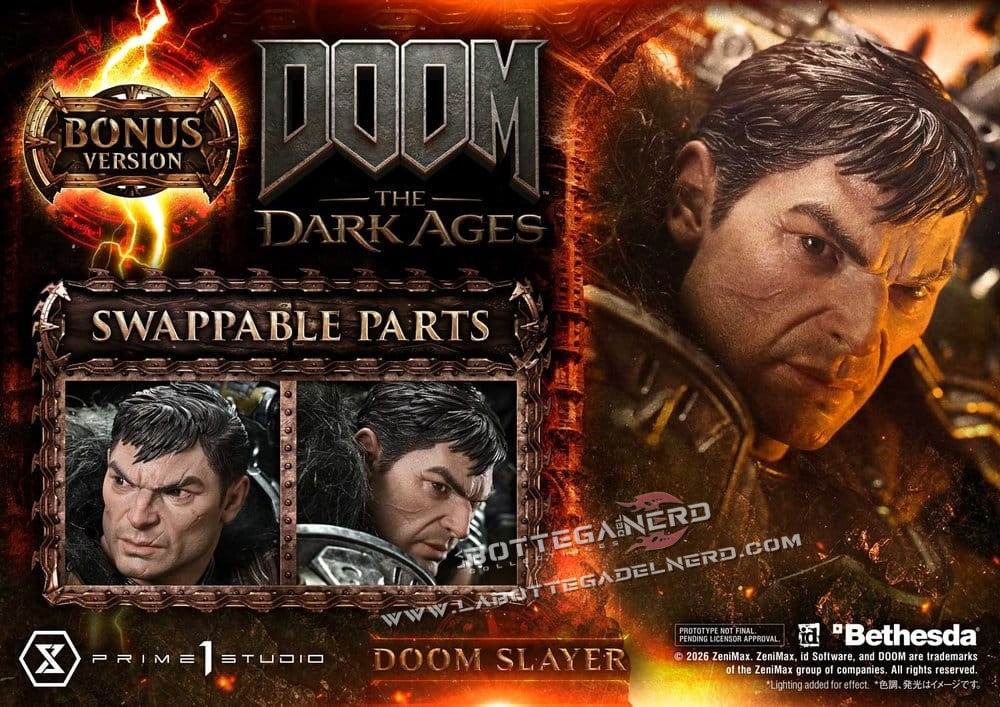 DOOM: The Dark Ages - Ultimate Statue 1/4 DOOM Slayer Dx Bonus 77cm - immagine 6