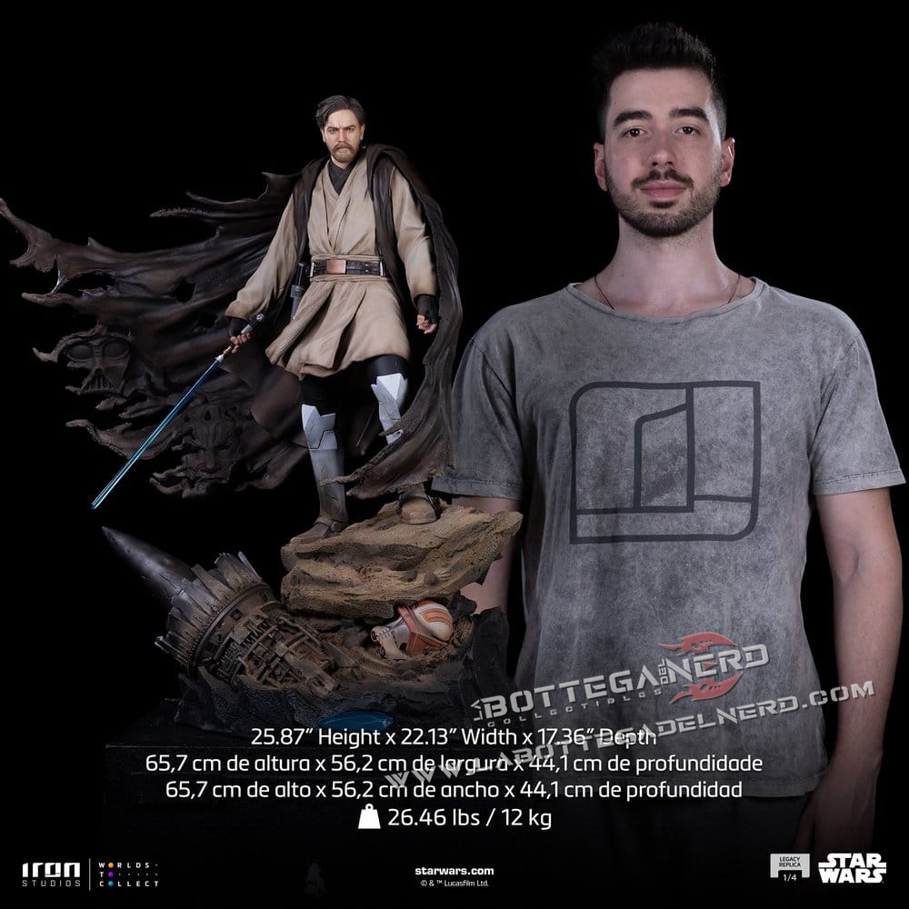 Star Wars - Legacy Replica Statue 1/4 Obi-Wan Signatures 66cm - immagine 15
