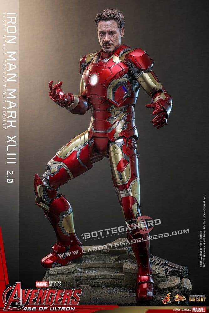 Avengers: Age of Ultron - Diecast Action Figure 1/6 Iron Man XLIII 32cm - immagine 8