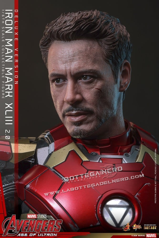 Avengers: Age of Ultron - Diecast Action Figure 1/6 Iron Man XLIII Deluxe 32cm - immagine 12
