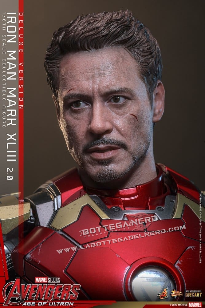 Avengers: Age of Ultron - Diecast Action Figure 1/6 Iron Man XLIII Deluxe 32cm - immagine 11